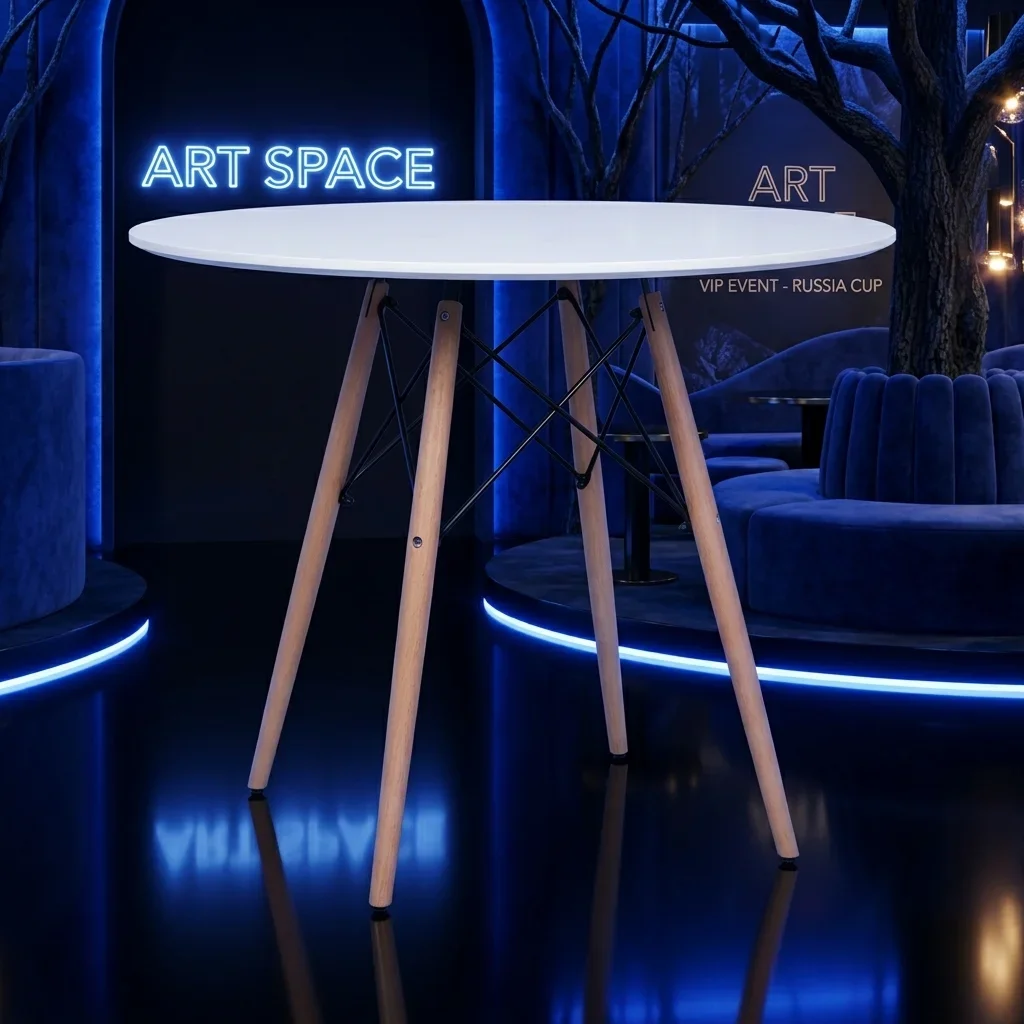 Аренда белого стола Эймс в Сочи: заказать в ART SPACE