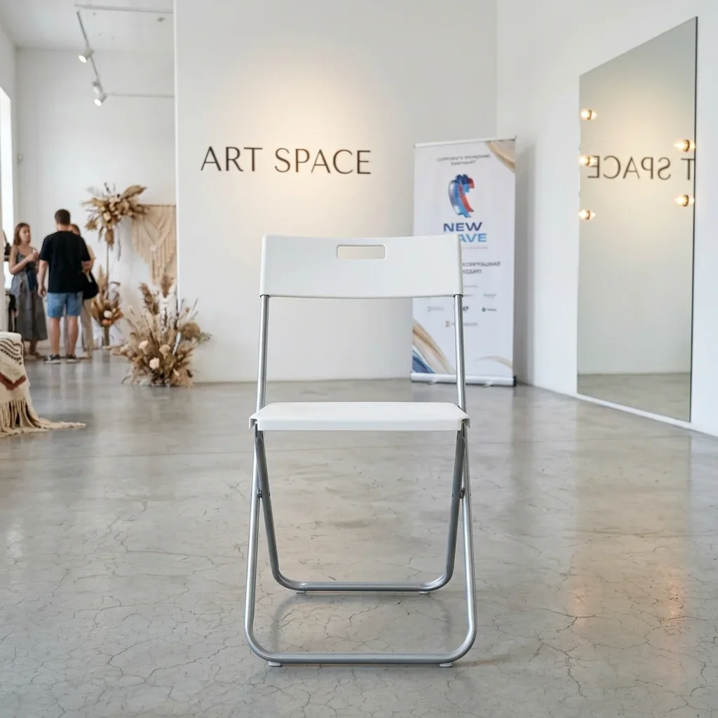 Аренда Белый складной стул Сочи в ART SPACE
