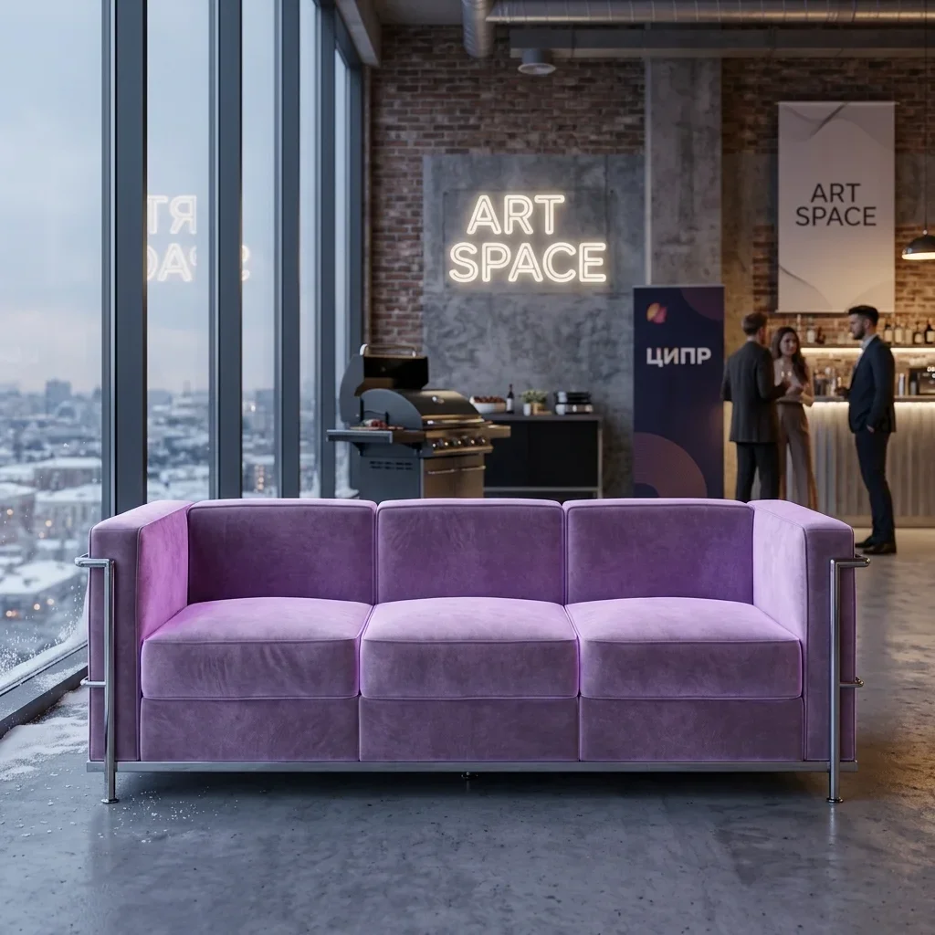 Аренда Белый трехместный диван в Сочи ART SPACE
