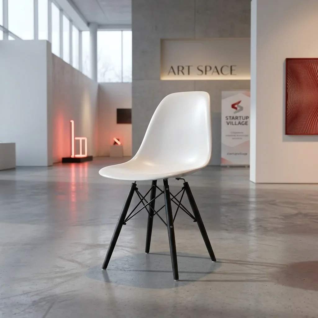 Аренда Черно-белый стул Eames Сочи — ART SPACE