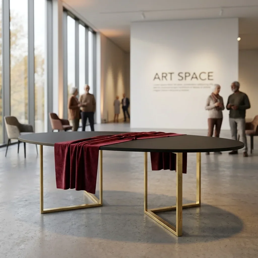 Аренда Черно-золотой стол Сочи — ART SPACE