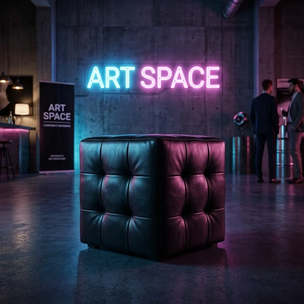 Аренда Черный пуф Сочи: заказать мебель для мероприятий ART SPACE