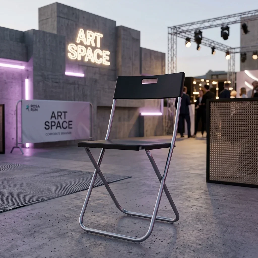 Аренда Черный складной стул Сочи в ART SPACE