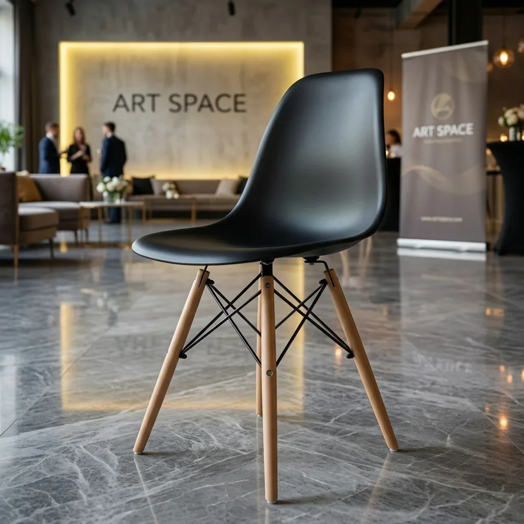 Аренда Черный стул Eames Сочи в отеле «Богатырь» от ART SPACE