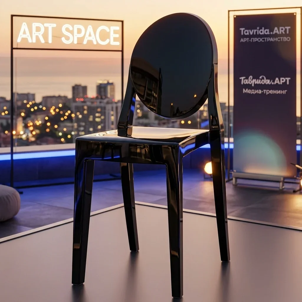 Аренда Черный стул Ghost Сочи — ART SPACE