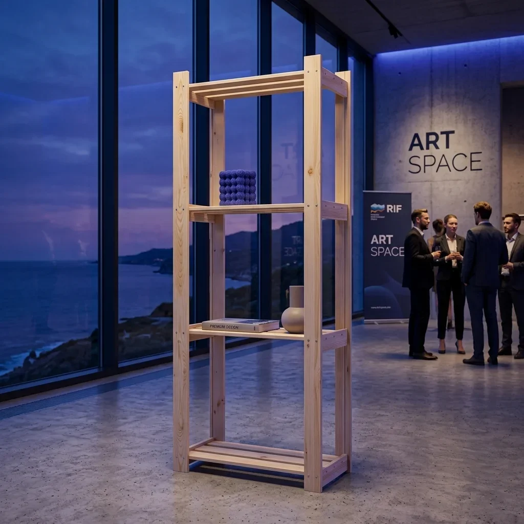 Аренда Деревянный стеллаж Сочи — стильное решение от ART SPACE