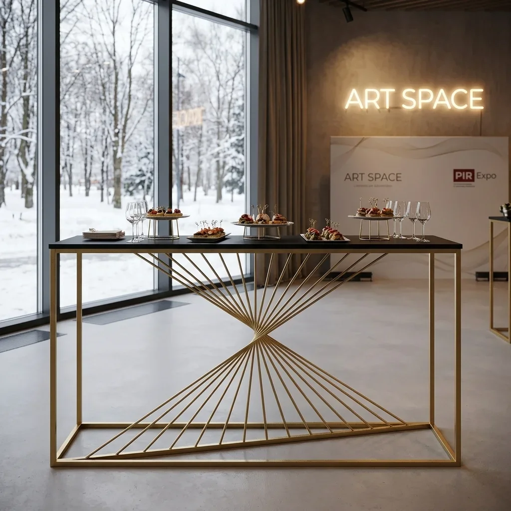 Аренда Фуршетный стол Gold & Black Сочи от ART SPACE
