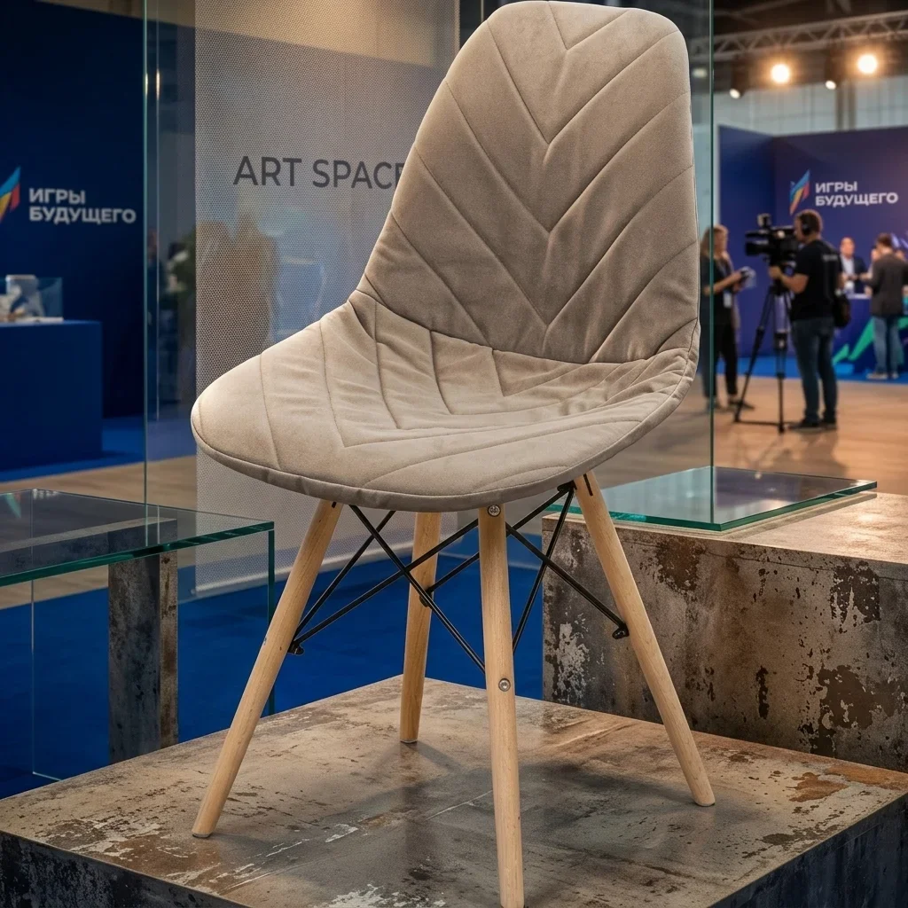 Аренда Мягкий бежевый стул Eames Сочи