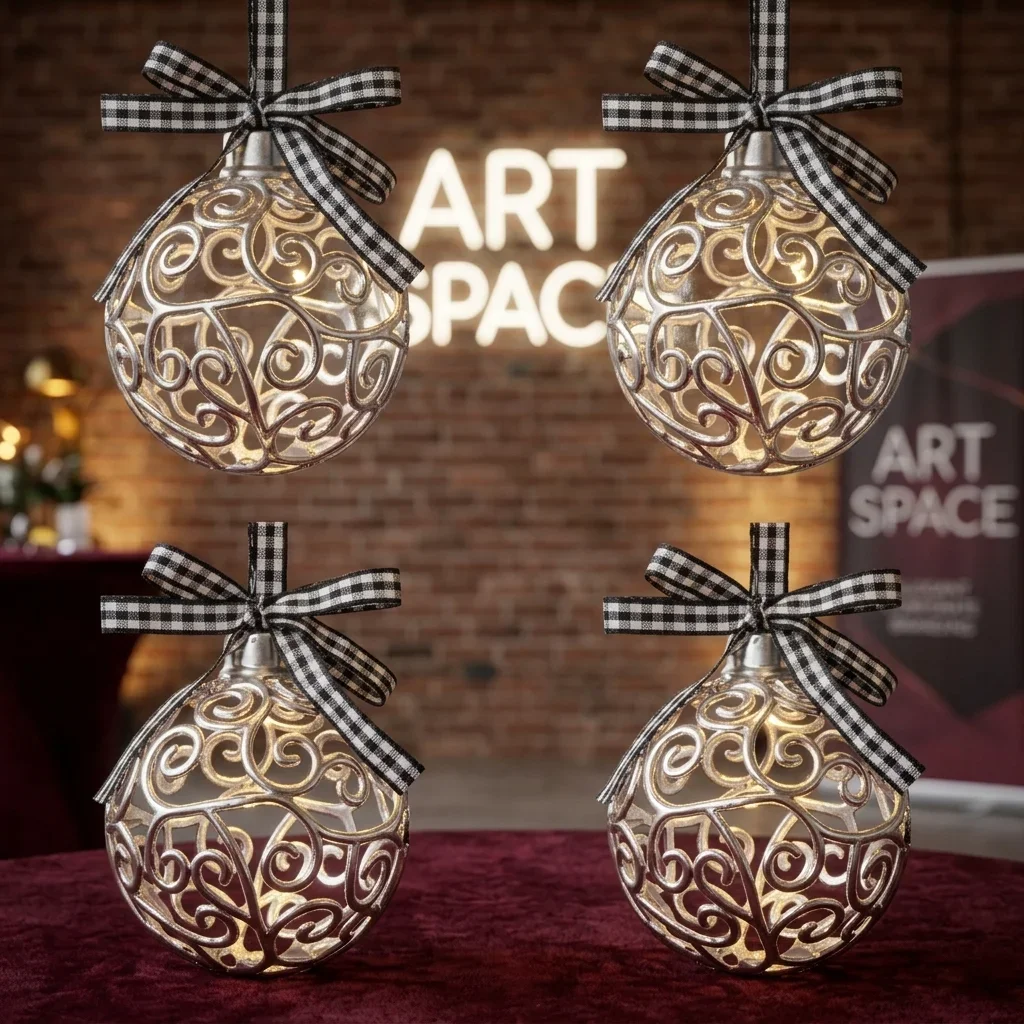 Аренда Набор из 4 елочных игрушек Сочи — ART SPACE