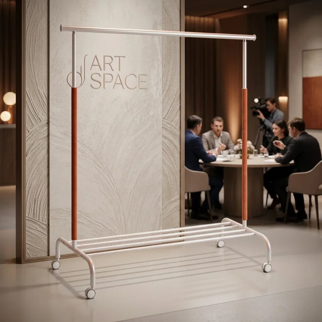 Аренда напольной вешалки (рейла) в Сочи от ART SPACE