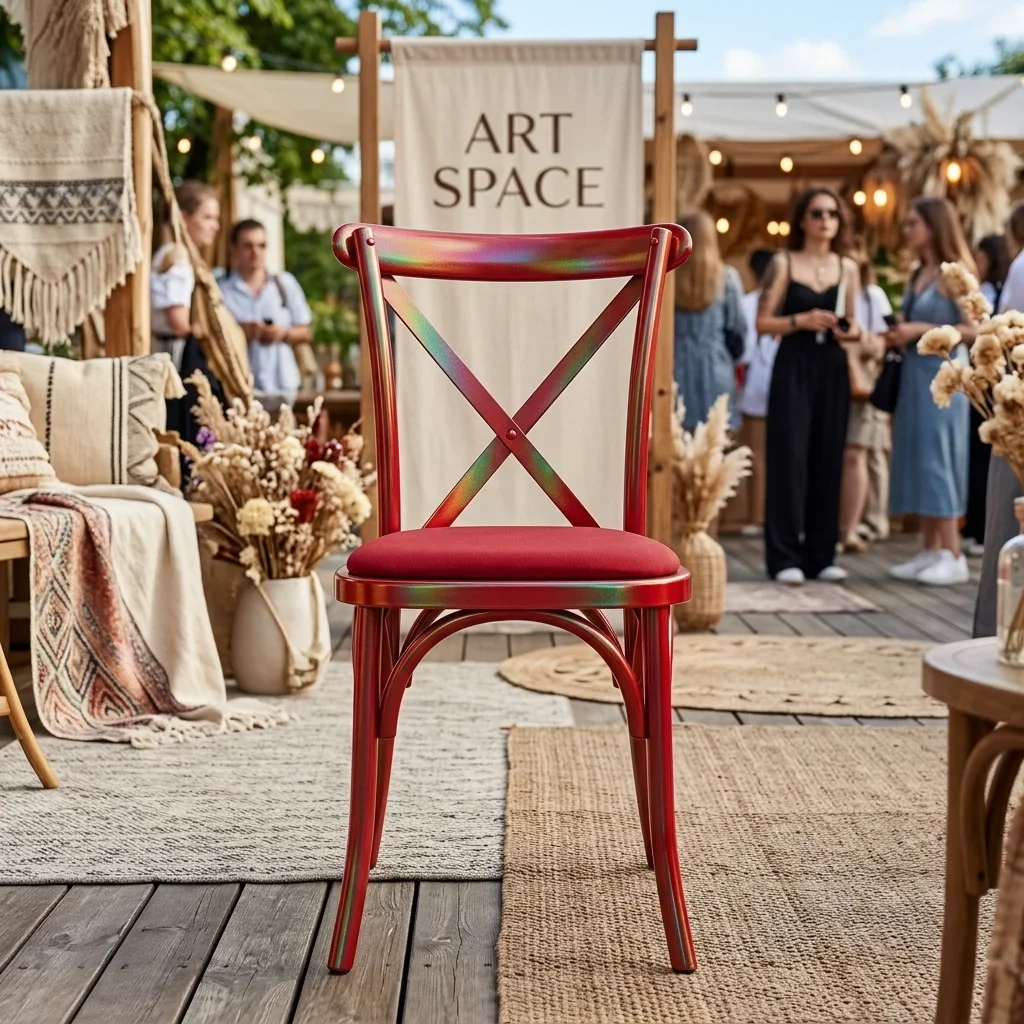 Аренда стульев кроссбэк с подушкой в Сочи от ART SPACE