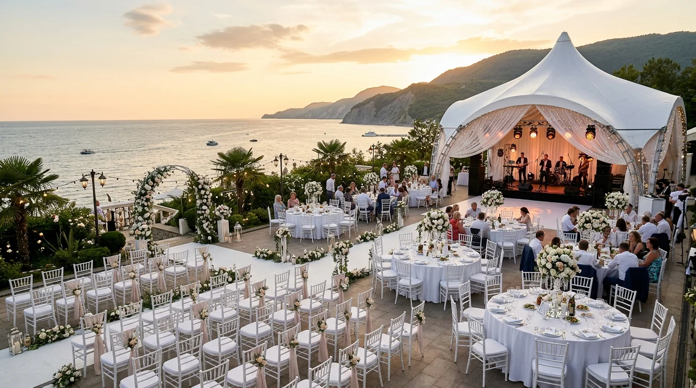 Аренда свадебного декора по Туапсе: профессиональное оформление торжеств от ART SPACE