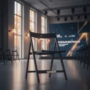 Аренда Стул складной пластиковый черный в Stella di Mosca — ART SPACE