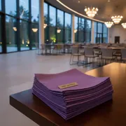 Аренда Салфетка текстиль сиреневая 30х30 см Университет «Сириус» — ART SPACE