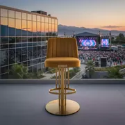 Аренда Стул барный Маллин велюр Palermo gold в ОКЦ «Галактика» — ART SPACE
