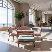 Аренда Набор детской мебели розового и голубого цвета в отеле Hyatt Regency Sochi — ART SPACE