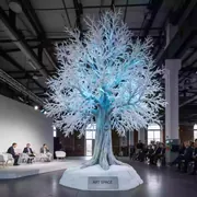 Аренда Ростовая фигура снежное дерево большое в санатории «Металлург» — ART SPACE