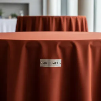 Аренда Скатерть круглая кирпичного цвета 2,3 м в Mercure Сочи Центр — ART SPACE