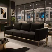 Аренда Диван black & gold Andrian на Сочи Автодроме — ART SPACE