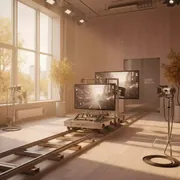 Аренда Система рельсовая PolyGlide Slide МОНО 9 для ЖК и ИД 75 94 КР 230 Р маркер в Gamma Sirius — ART SPACE
