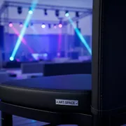 Аренда Подушка для стула Кьявари 3 см кожзам черный на пляжных клубах Хосты — ART SPACE