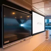 Аренда Комплект интерактивная доска SMART SBM787V проектор крепление на VIP-яхте (Имеретинский порт) — ART SPACE