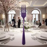 Аренда Вилка столовая Sapporo фиолетовая 190 мм в Stella di Mosca — ART SPACE