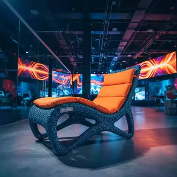 Аренда Кресло лаунж плетеное с подушкой Jandia в Red Arena — ART SPACE