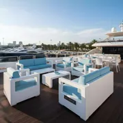 Аренда Комплекта мебели пластиковой Net Relax на VIP теплоходе (Морпорт Сочи) — ART SPACE