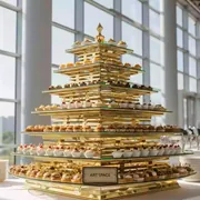 Аренда Подставка фуршетная Пирамида Gold Zeiher L 12 уровней в ОКЦ «Галактика» — ART SPACE