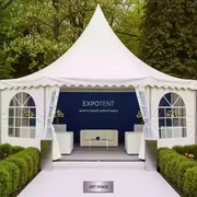 Аренда Шатер Expotent 4х4 м белый в санатории «Металлург» — ART SPACE