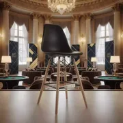 Аренда Барный стул черный Eames в Университете «Сириус» — ART SPACE