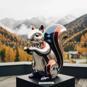 Аренда Фигура ростовая зимняя белка в Rixos Krasnaya Polyana — ART SPACE