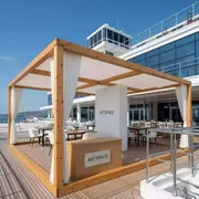 Аренда Шатер деревянный Wood RT 121 11 на VIP теплоходе (Морпорт Сочи) — ART SPACE