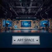 Аренда Программа онлайн Новогодний Connect в банкетном зале «Дельфин» — ART SPACE