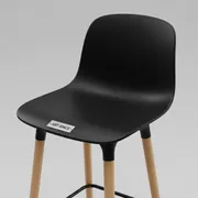 Аренда Кресла барного Eames DAW черное в Поляна 1389 Отель и Спа — ART SPACE