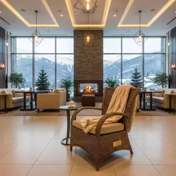 Аренда Кресло плетеное YH C1579W brown в Sochi Marriott Krasnaya Polyana — ART SPACE