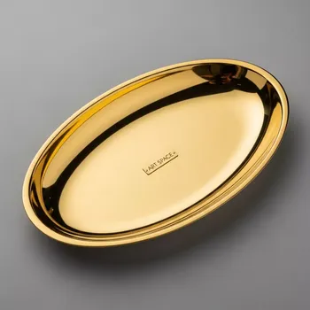 Аренда Блюдо Джорджия Gold овальное 38х26,5 см в Cosmos Sochi Hotel — ART SPACE