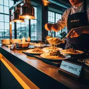 Аренда Блины с сыром и грибами в Sport Inn Hotel & Wellness — ART SPACE