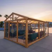 Аренда Шатер деревянный прозрачный Wood 10 на Имеретинской набережной — ART SPACE