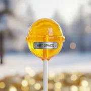 Аренда Карамель на палочке желтая в Mövenpick Hotel — ART SPACE
