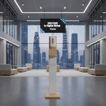 Аренда Стойка с автоматическим дозатором в Alpha Sirius — ART SPACE