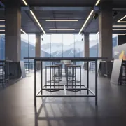 Аренда Подстолье металлическое барное складное Time 307 в Radisson Hotel Rosa Khutor — ART SPACE