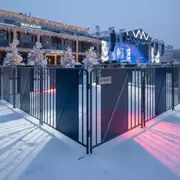 Аренда Заборы мобильные в ресторане «Магадан» — ART SPACE