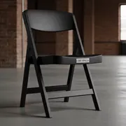 Аренда Стул пластиковый складной черный Fold в ОКЦ «Галактика» — ART SPACE