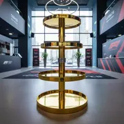 Аренда Подставка декоративная 3 ярусная золотая в Cosmos Sochi Hotel — ART SPACE