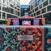 Аренда Ткань жаккард Арш в МФК «Горный» — ART SPACE