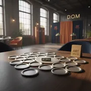 Аренда Заготовки для значков D 50 мм винил магнит в ресторане «D.O.M» — ART SPACE