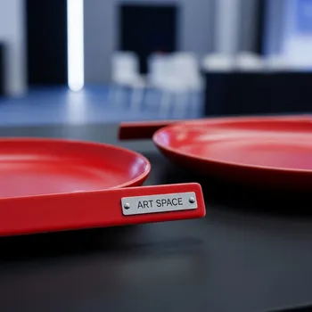 Аренда Тарелка Симоно красная набор из 2 в Red Arena — ART SPACE