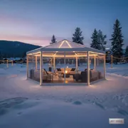 Аренда Шатер лаундж гексагональ в санатории «Русь» — ART SPACE